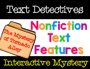 Preview of Text Detectives: Text Feature Interactive Mystery (4 days of clickable lessons!)