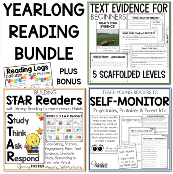 Preview of Text Evidence 1st Grade Reading Comprehension Bundle