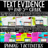Text Evidence Activities | Citing Text Evidence with Digit