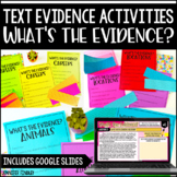 Text Evidence Activities | "What is the Text Evidence?" wi