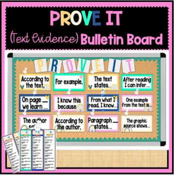 Preview of Text Evidence Bulletin Board (with VIRTUAL version!)