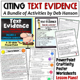 Text Evidence: A Bundle of Activities
