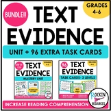 Text Evidence Bundle - Task Cards - Reading Passages - Rea