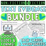 Citing Textual Evidence Comprehension Bundle | Google Form