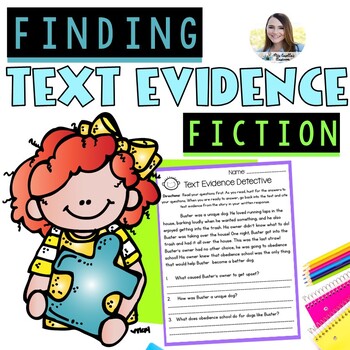 Preview of Citing Text Evidence | Comprehension Passages