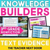 Text Evidence Digital Reading Unit for 3rd Grade - Nonfict