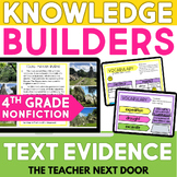 Text Evidence Digital Reading Unit for 4th Grade - Text Ev