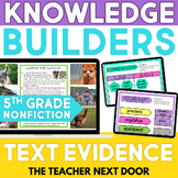 Text Evidence Digital Reading Unit for 5th Grade - Text Ev