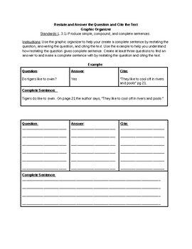 Preview of Text Evidence Graphic Organizer EDITABLE