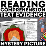 Text Evidence Mystery Picture Reading Comprehension Test P