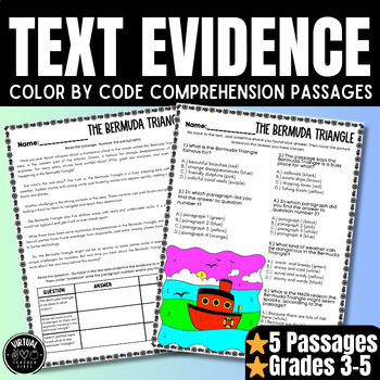 Preview of Text Evidence: Nonfiction Reading Passages with Questions, Graphic Organizers