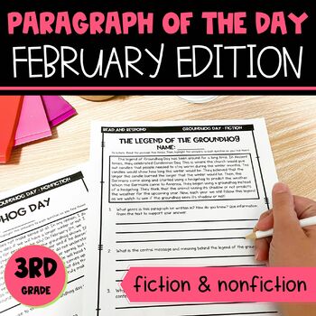 Preview of Text Evidence Paragraph of the Day February Edition