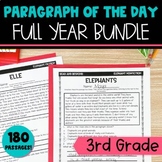 Text Evidence Paragraph of the Day Full Year Bundle - 3rd Grade