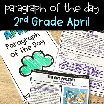 Preview of Text Evidence Passages for 2nd Grade - April Edition