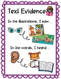 Text Evidence Printable Anchor Chart