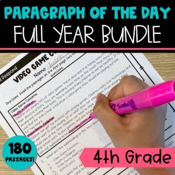 Preview of Close Reading Passages for 4th Grade Bundle