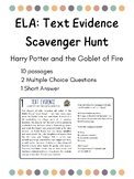 Text Evidence Scavenger Hunt - Task Cards | Middle School ELA