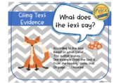 Text Evidence Sentence Frames Cite Evidence Fox Theme Four
