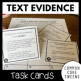 Text Evidence Task Cards