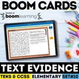 Text Evidence Task Card Digital Boom Cards