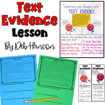 Preview of Text Evidence: Three Activities