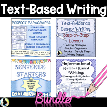 Preview of Text Based Evidence Writing Bundle