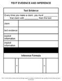 Text Evidence and Inference Guided Notes