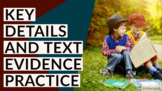 Text Evidence with Supporting Details Practice Passages fo