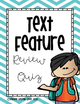 Preview of Nonfiction Text Feature Assessment
