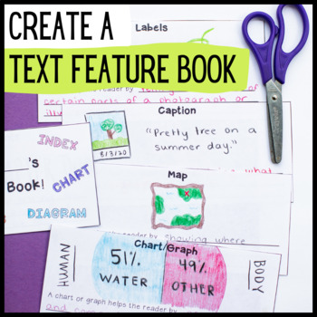 Preview of Nonfiction Text Feature Book / Booklet - Create a Class Book or Individual Books