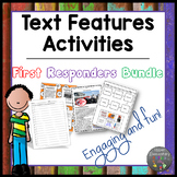 Text Features Worksheet First Responders Bundle
