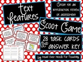Text Feature Scoot {Task Cards}
