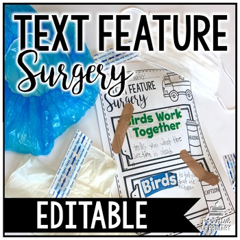 Preview of Text Feature Surgery | EDITABLE