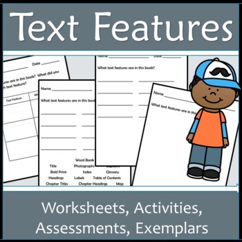 Preview of Text Features Worksheets for Nonfiction and Informational Texts