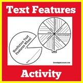 Nonfiction Text Features| Worksheet Craft Activity 1st 2nd