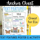 Nonfiction Text Features Anchor Chart Poster and Activity