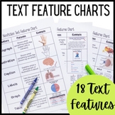 Nonfiction Text Features Charts / Handout - Student Notes,