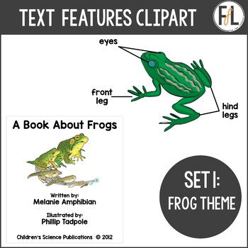 Preview of Text Features Clipart - Nonfiction, Informational Text - Set 1