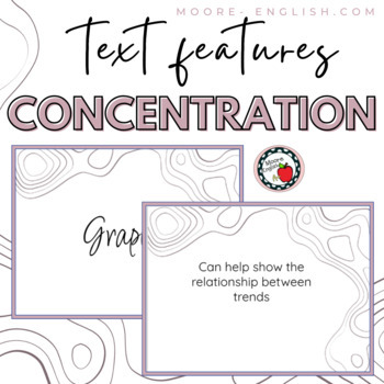 Preview of Text Features Concentration / Print + Google Slides