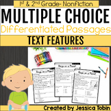 Text Features Differentiated Reading Passages 1st 2nd Grad