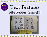 Text Features File Folder Game!