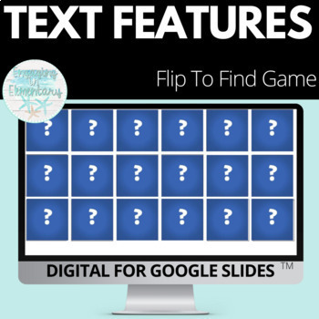 Preview of Text Features Flip to Find Digital Game 