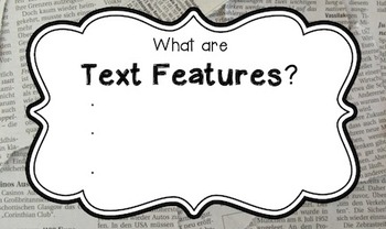 Preview of Text Features Flipchart