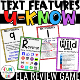 Nonfiction Text Features Game | U-Know Text Features Review Game