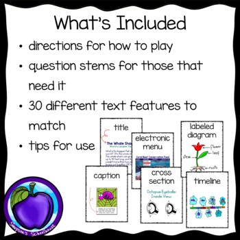 Text Features Go Fish by Simpson's Schoolhouse | TPT