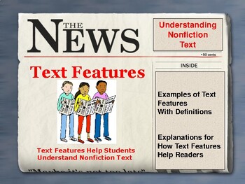 Preview of Text Features/ Helping Students Understand Non- Fiction Texts for Early Learners