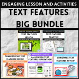 Text Features Lesson, Activities, and Reviews BUNDLE