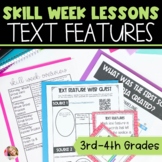 Text Features Lesson Plans with Activities