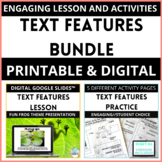 Text Features Lesson and Practice Pages