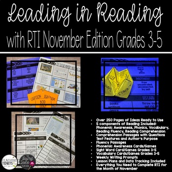 Preview of Text Features, Nonfiction Text Features, Authors Purpose, RTI for ELA, RTI